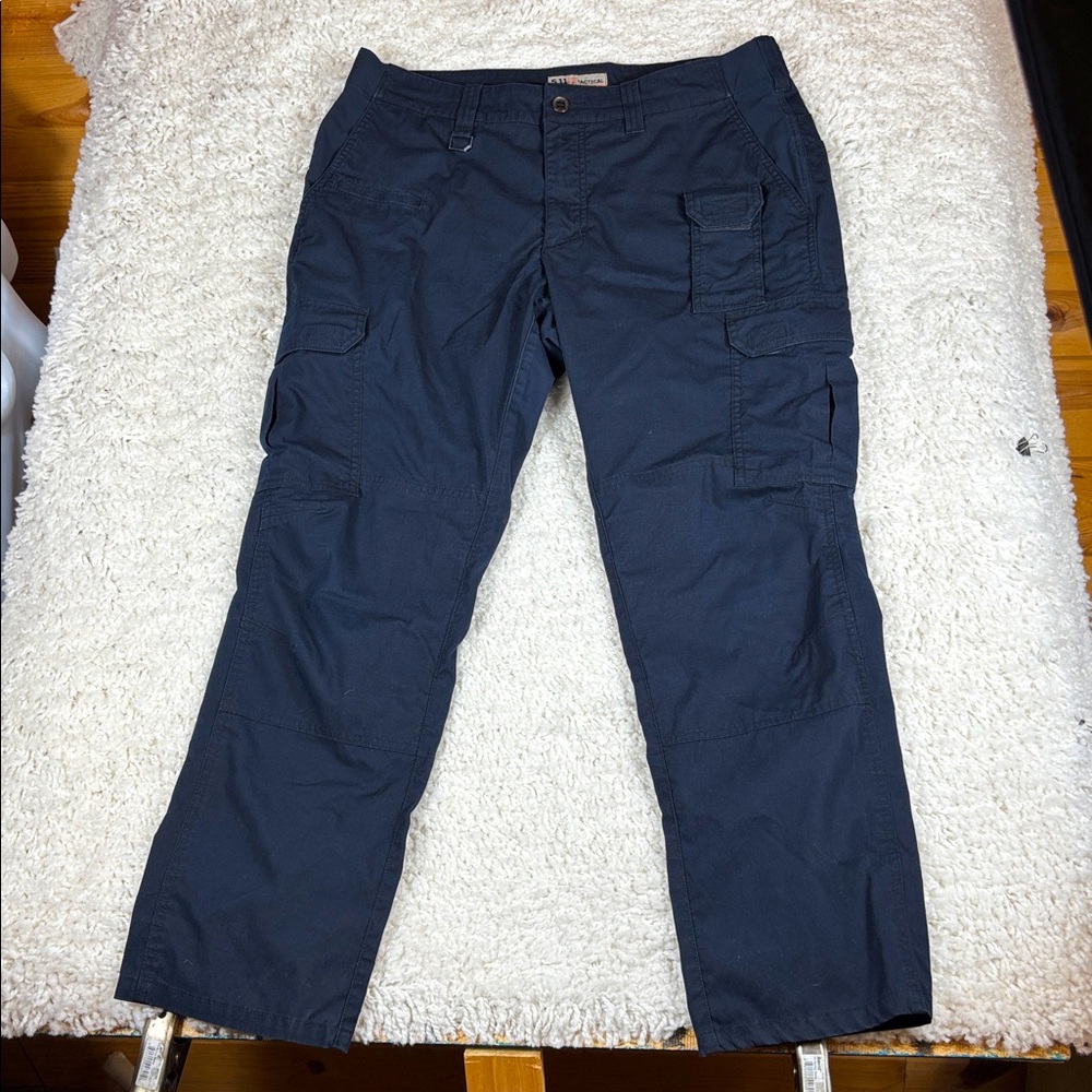 5.11 Tactical Pants 30/29 Dark Navy Cargo Ripstop Utility Workwear Police EMS